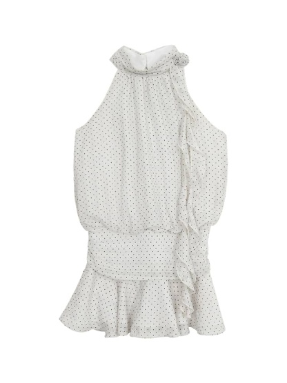 Halter Neck Polka Dot Dress | LUNMUL