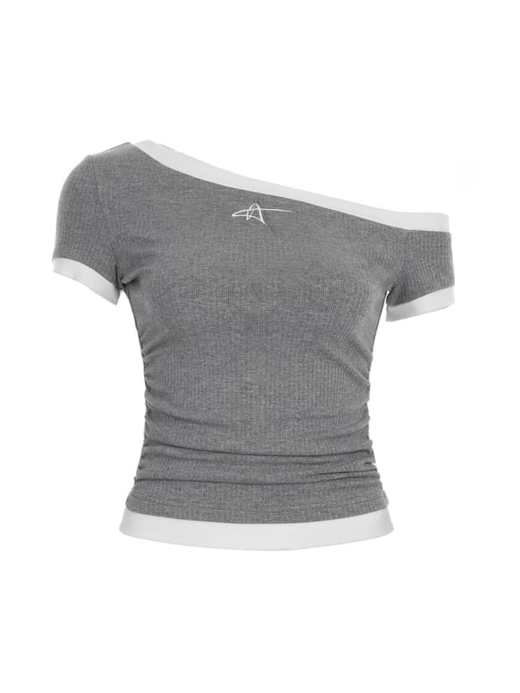 Embroidered Short Sleeve Top