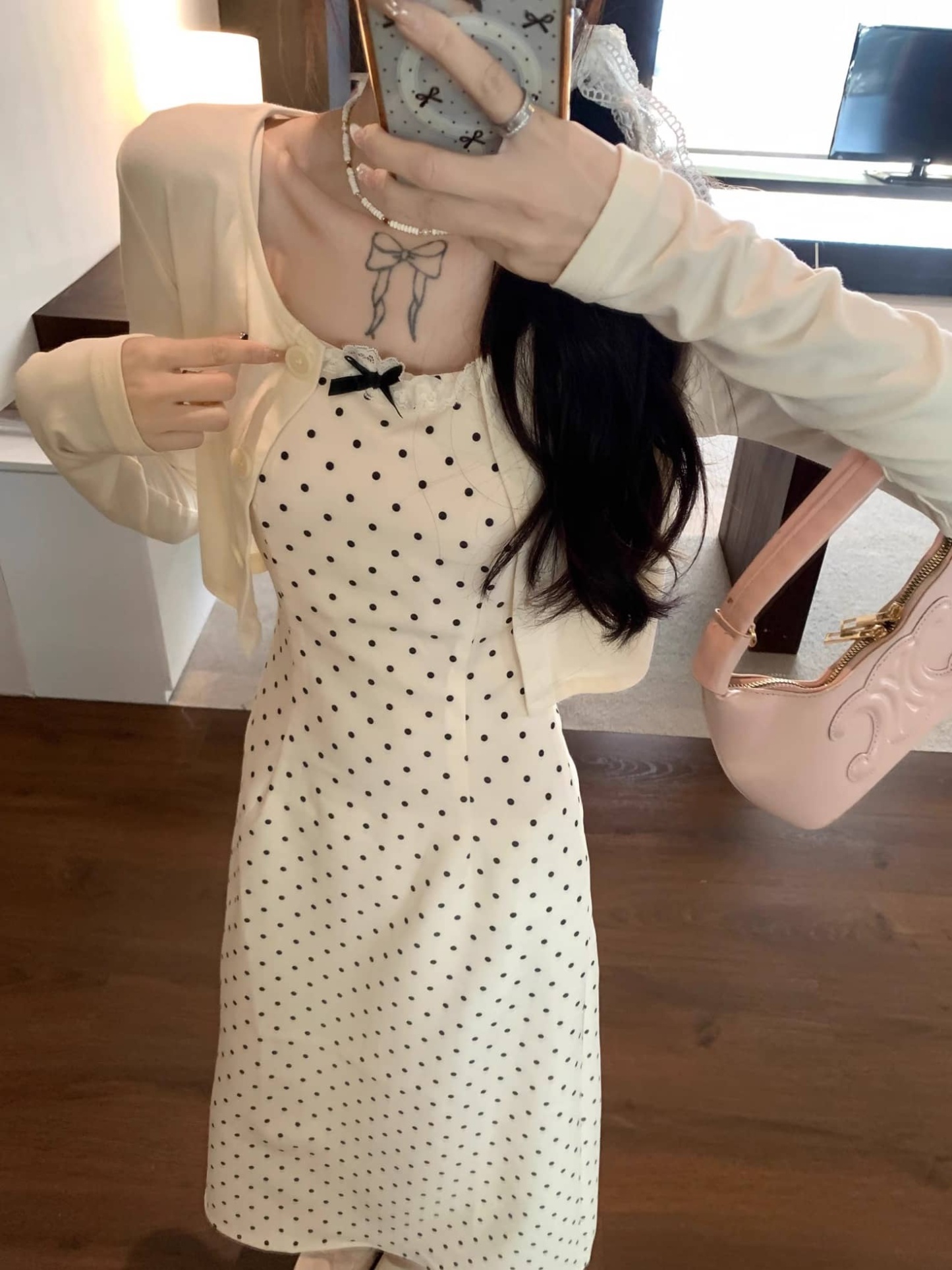 French Polka Dot Dress