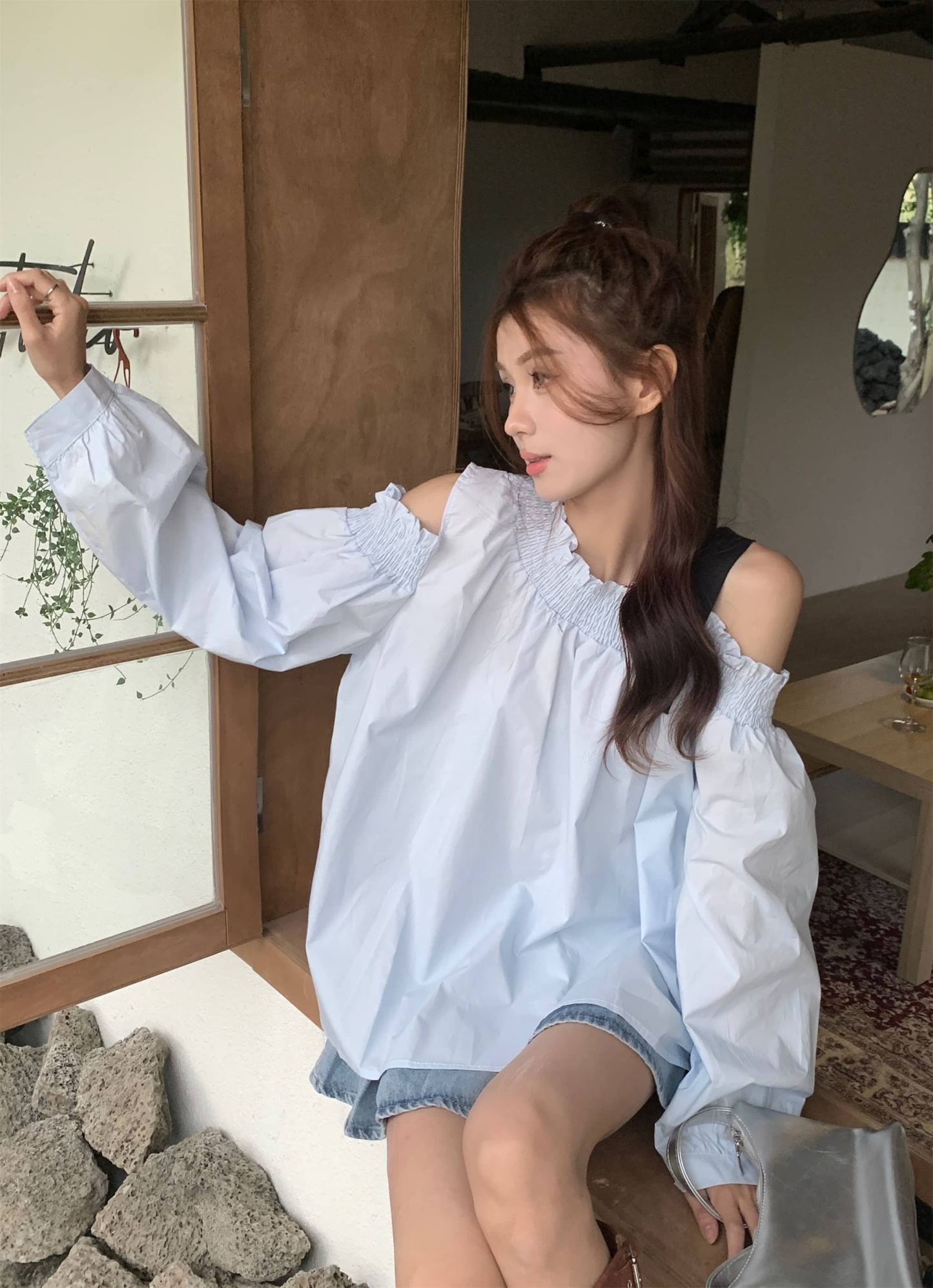 Earth Off Shoulder Summer Long Sleeve