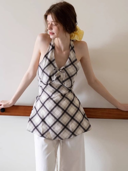 Floral Print Halter Neck Dress