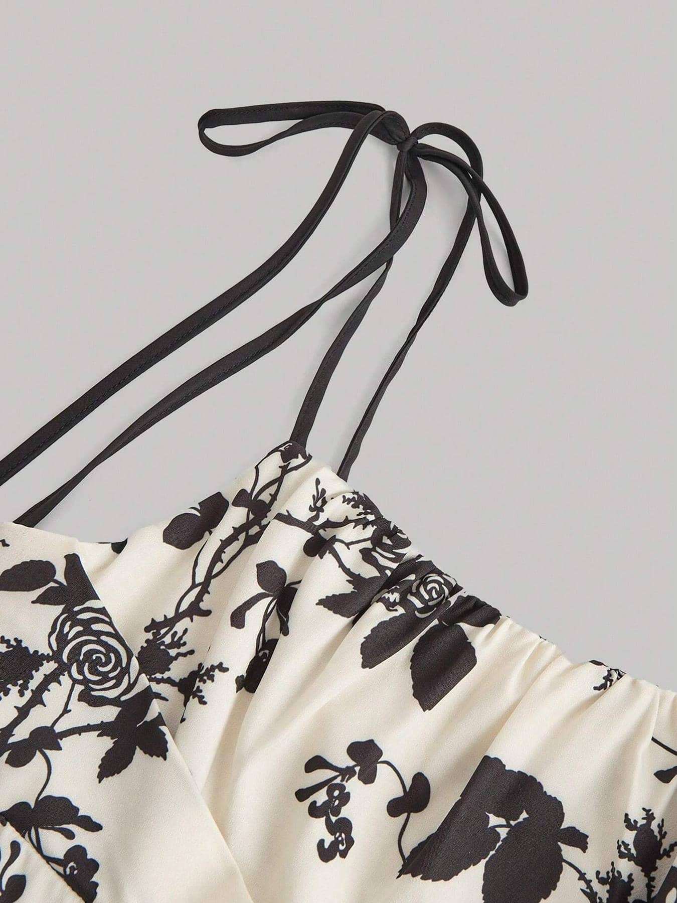 Floral Strapless Dress