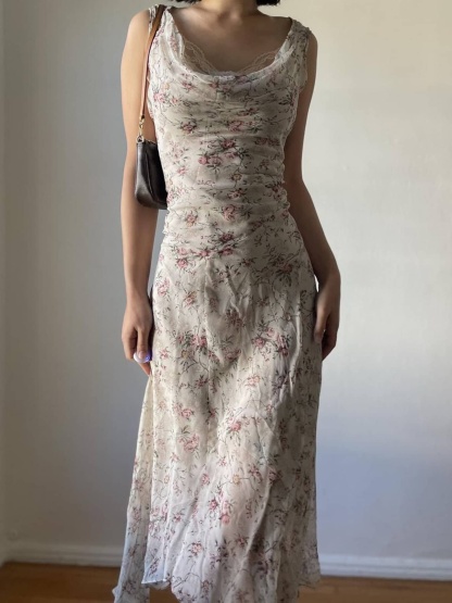 Floral Lace Slip Dress