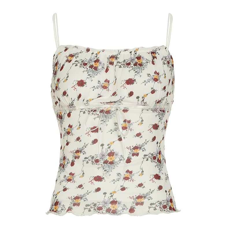 Floral Ruffle Top | LUNMUL