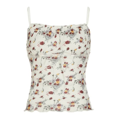 Floral Ruffle Top | LUNMUL