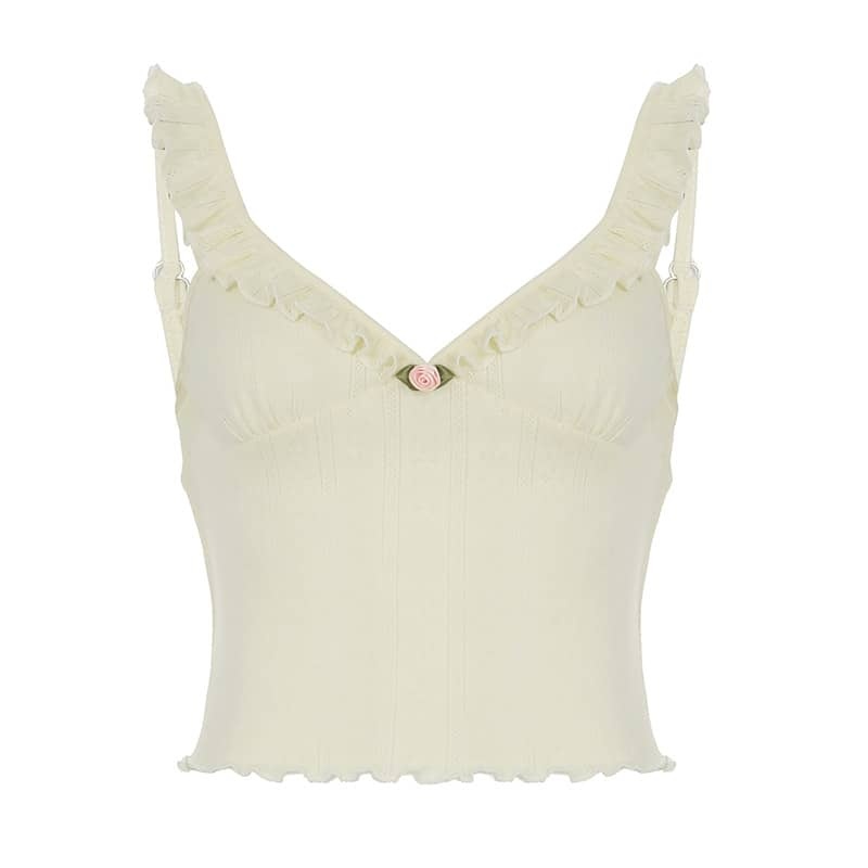 Flutter Sleeve Floral Top | LUNMUL