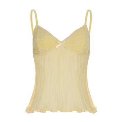 Lace Trim Cami V-Neck Top