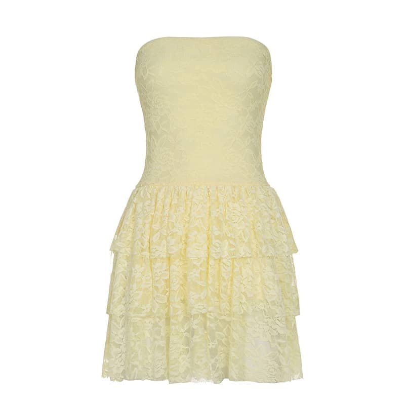 Lace Bustier Dress | LUNMUL