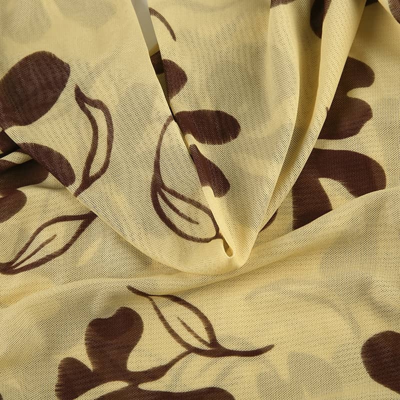 Abstract Print Slip Dress