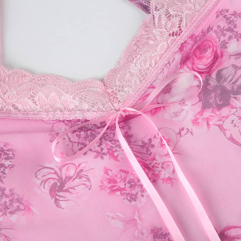 Lace Trim Slip Dress