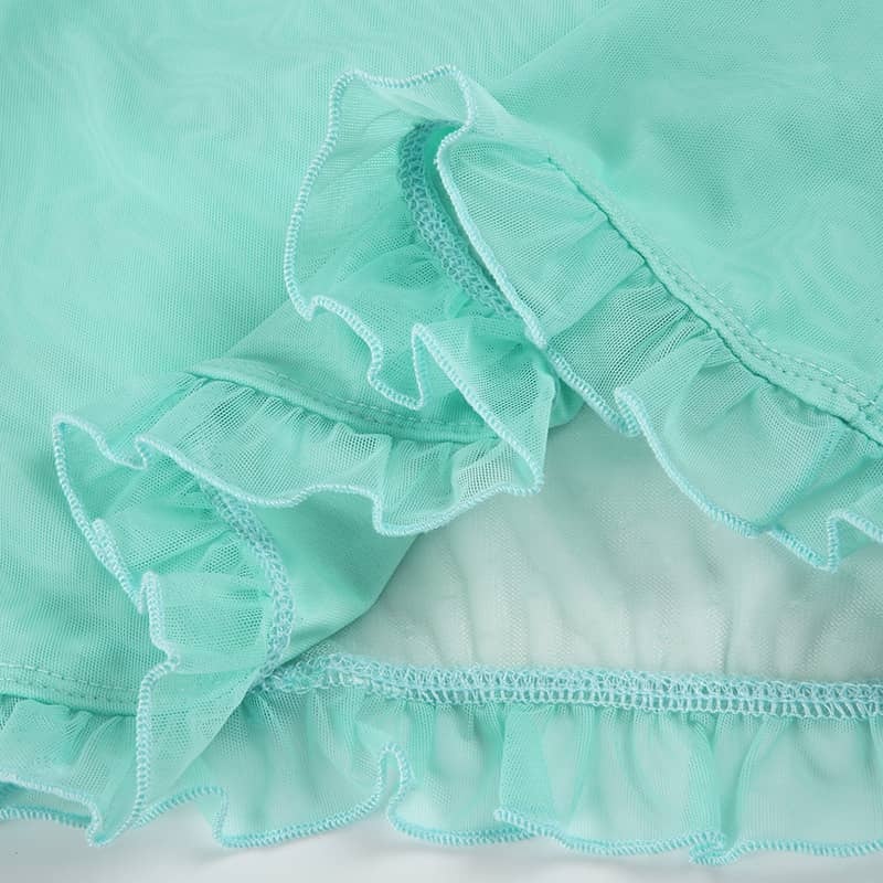 Sheer Panel V-Neck Top