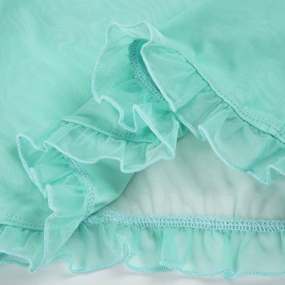 Sheer Panel V-Neck Top