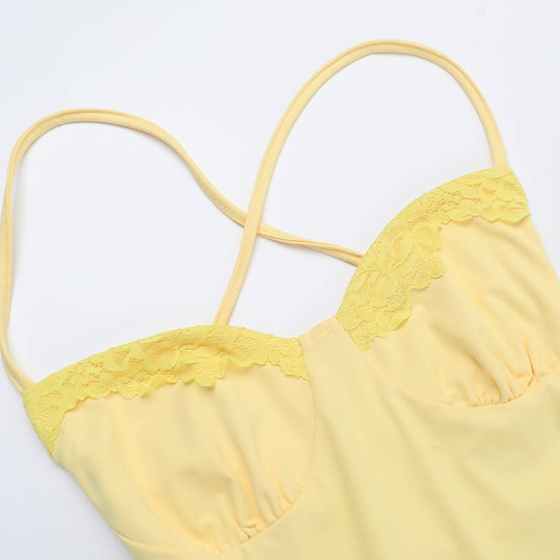 Lace Trim Cami Dress