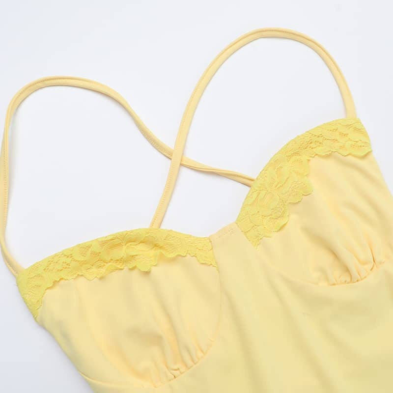 Lace Trim Cami Dress