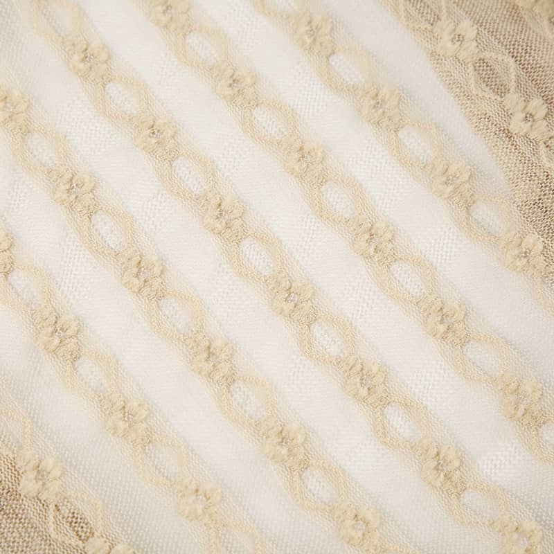 Ruffle Fringe Blouse Lace Top