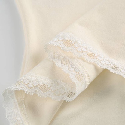 Lace Trim V-Neck Top