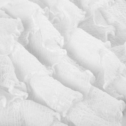 Lace Trim Tiered Skirt