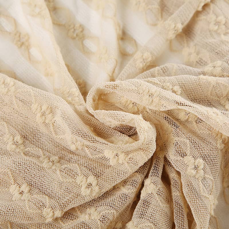 Ruffle Fringe Blouse Lace Top