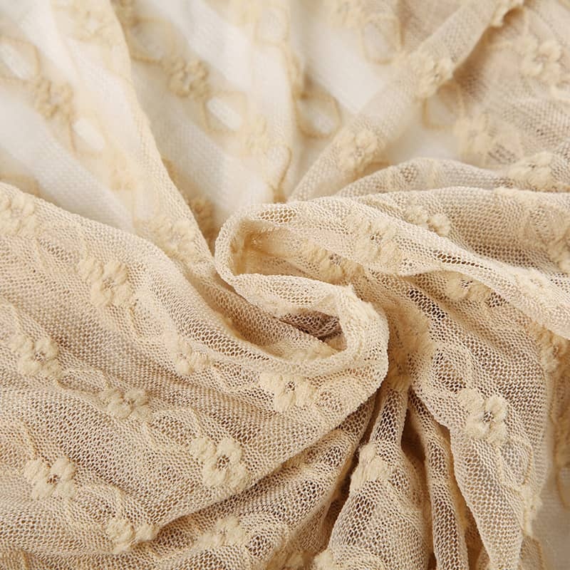 Ruffle Fringe Blouse Lace Top