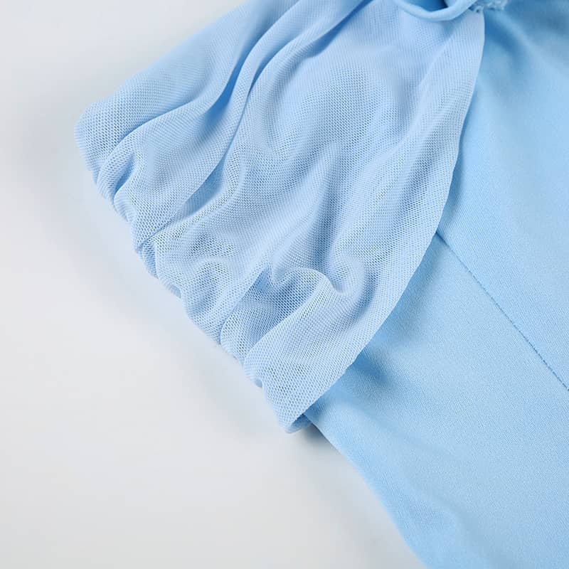 Floral Applique Halter Dress