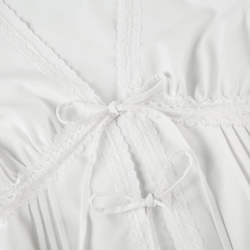 Lace Trim Blouse Top