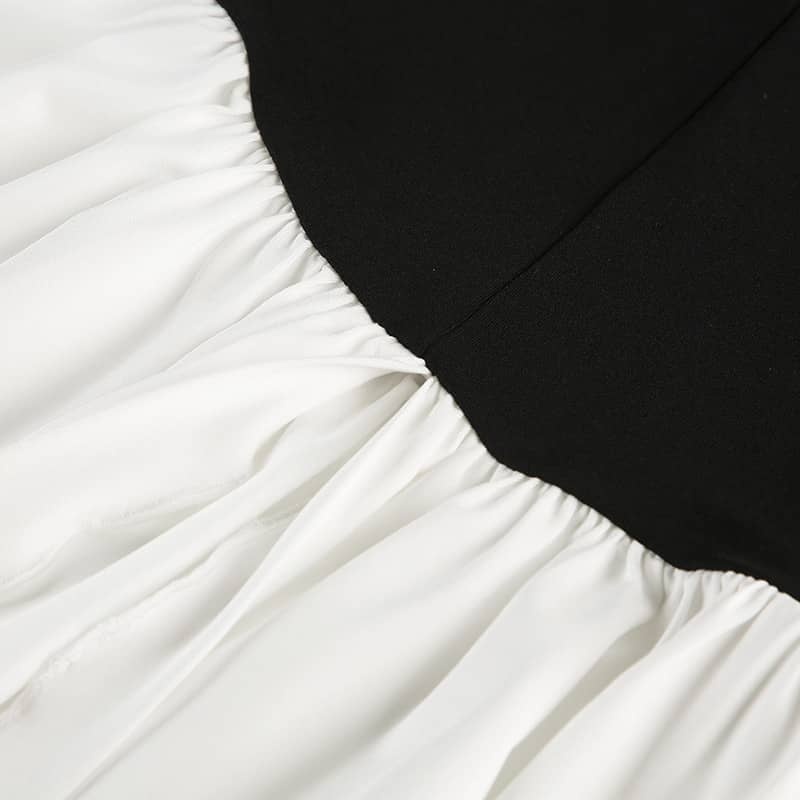 Color-Block Bustier Dress