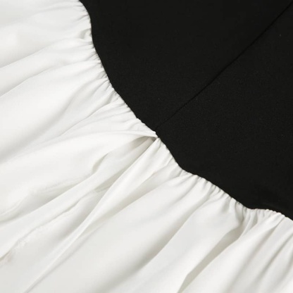 Color-Block Bustier Dress