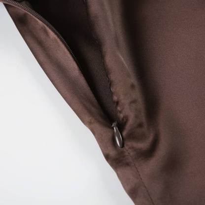 Mesh Panel Halter Dress