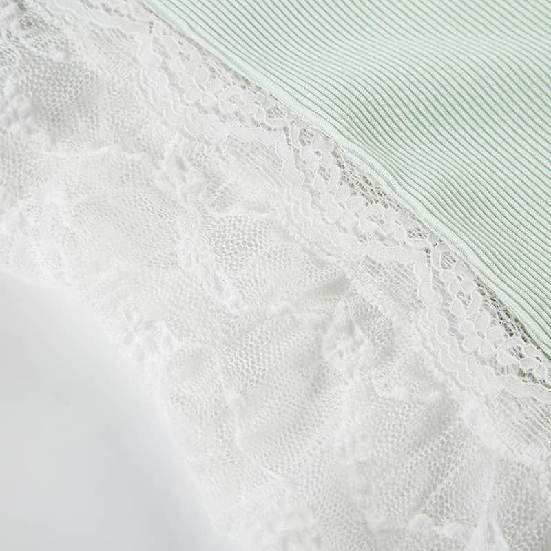 Lace Trim Cami V-Neck Top