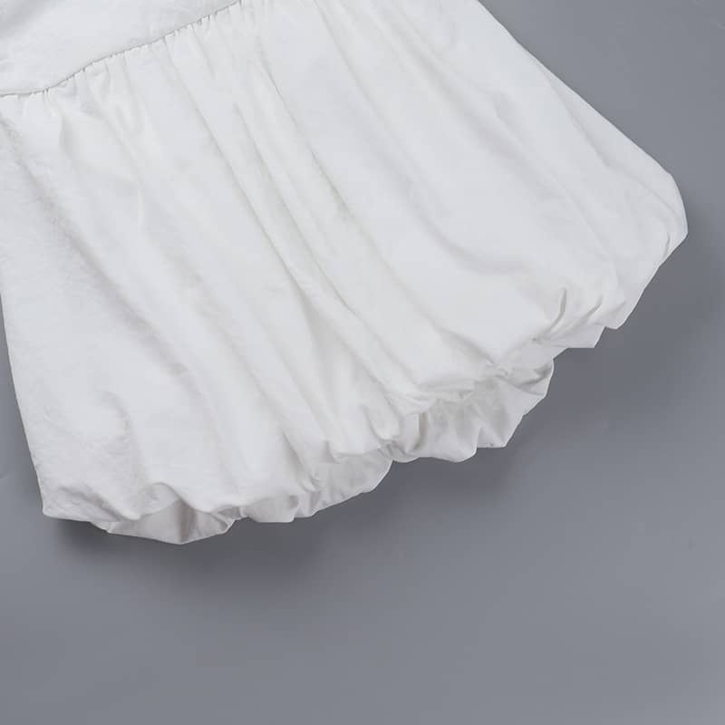 Backless ruched tube dress