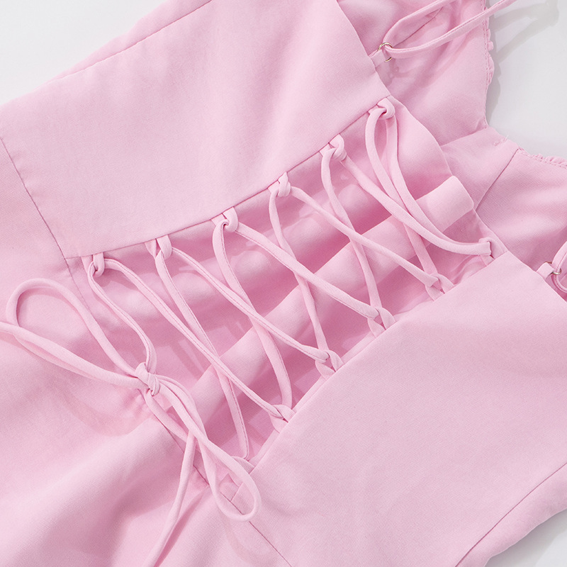 V-Neck Tie-Front Dress