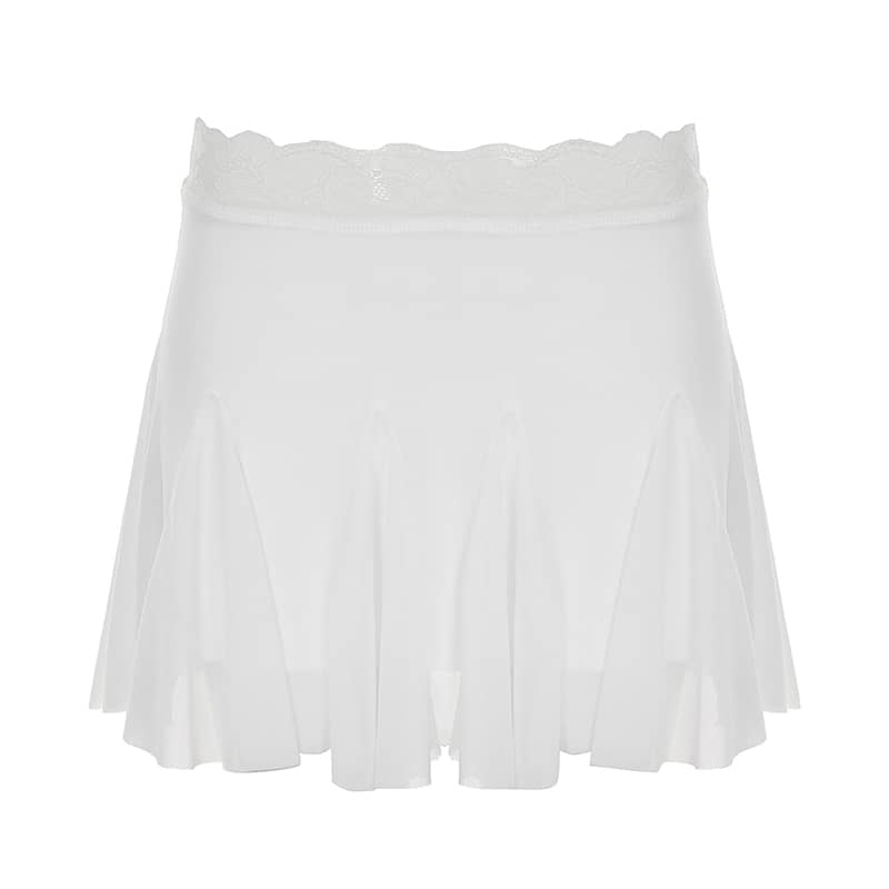 Lace Bustier & Mini Skirt Set | LUNMUL