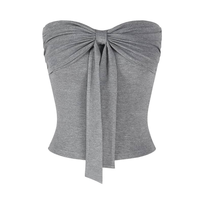 Bow-Tie Bustier Top | LUNMUL