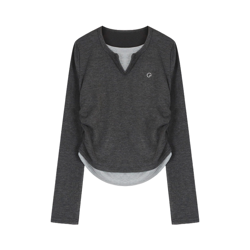 Two-Tone Layered T-Shirt