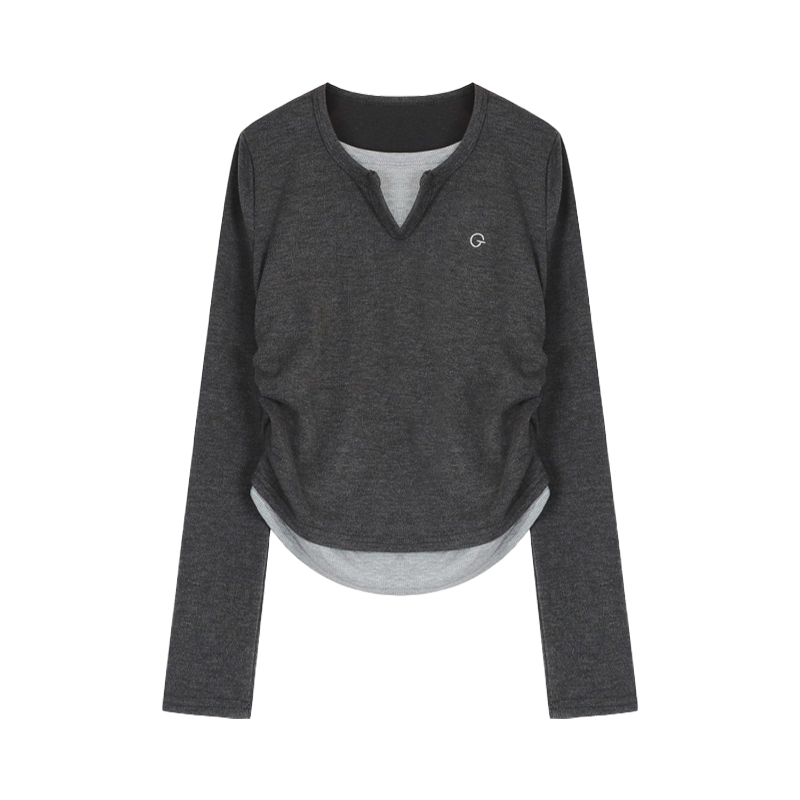 Two-Tone Layered T-Shirt