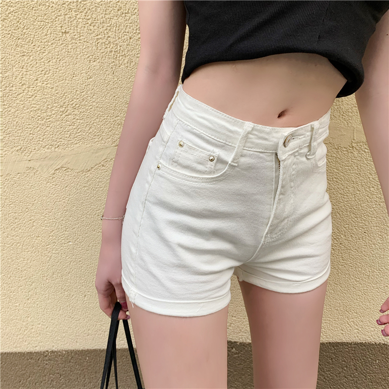 Low-Rise Denim Shorts
