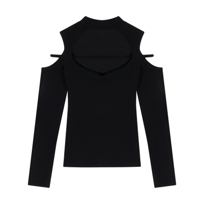 Off-Shoulder Long Sleeve Top | LUNMUL