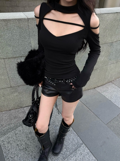 Off-Shoulder Long Sleeve Top