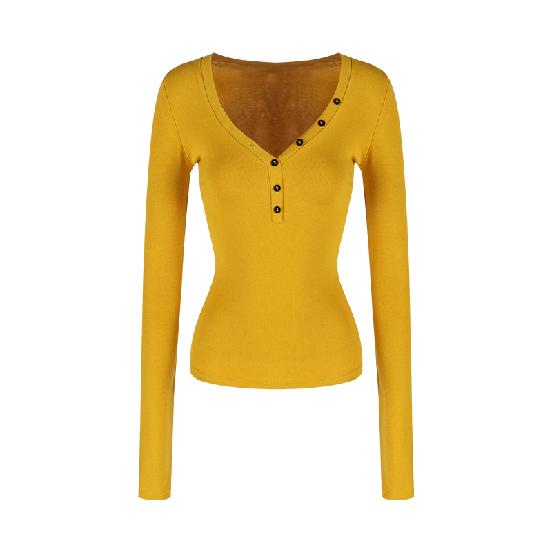 V-Neck Long Sleeve Top