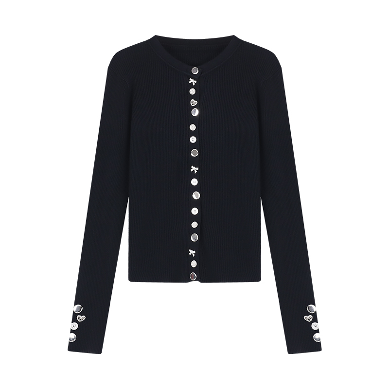 Embellished Button Cardigan | LUNMUL