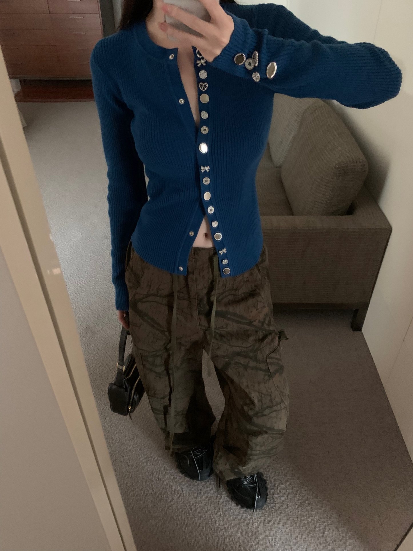 Embellished Button Cardigan