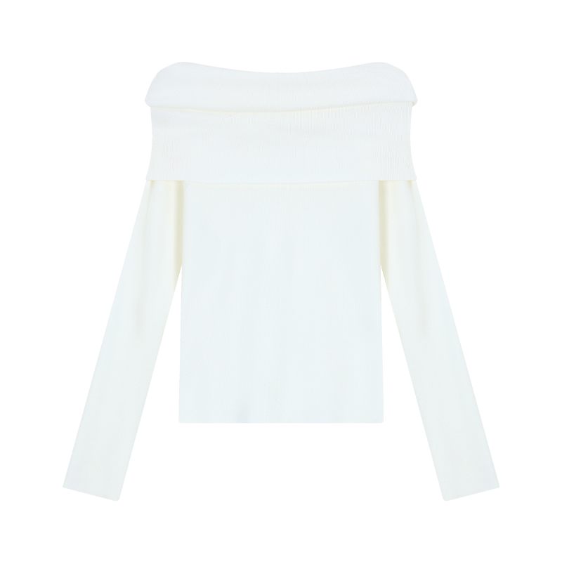 Chic Off-Shoulder Knit Sweater