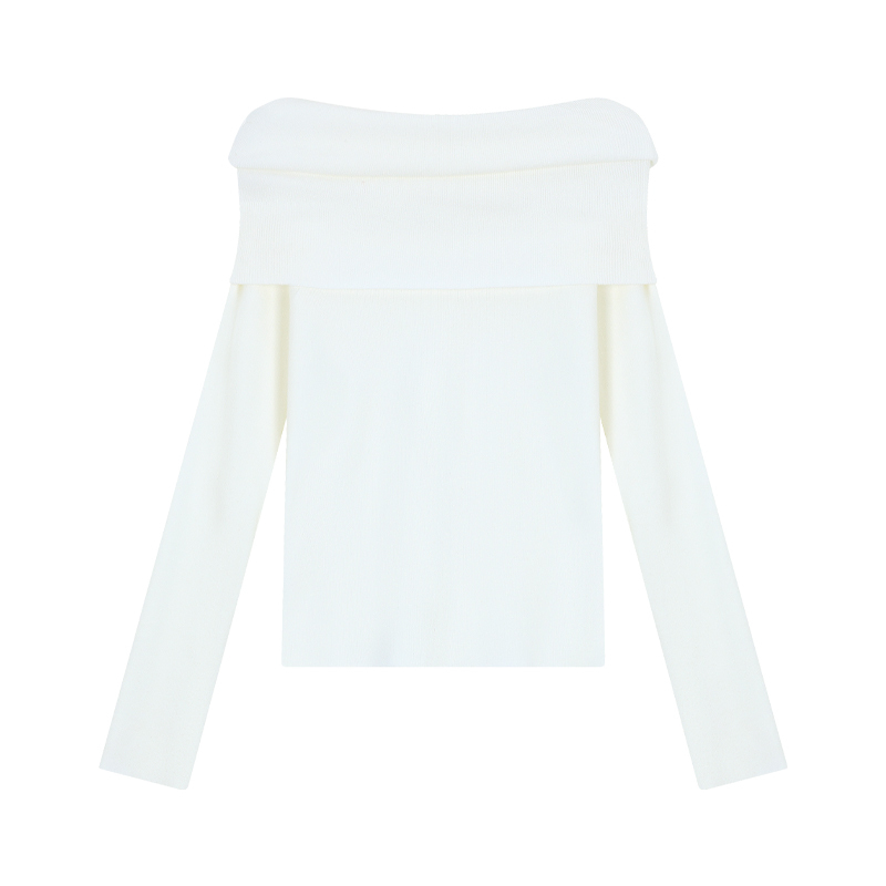 Chic Off-Shoulder Knit Sweater