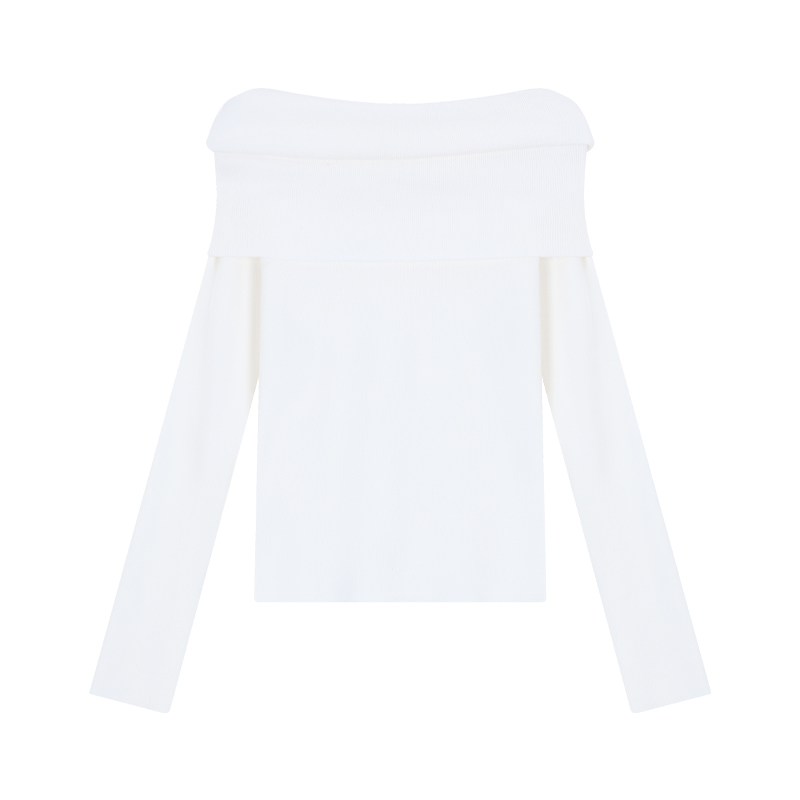 Chic Off-Shoulder Knit Sweater | LUNMUL