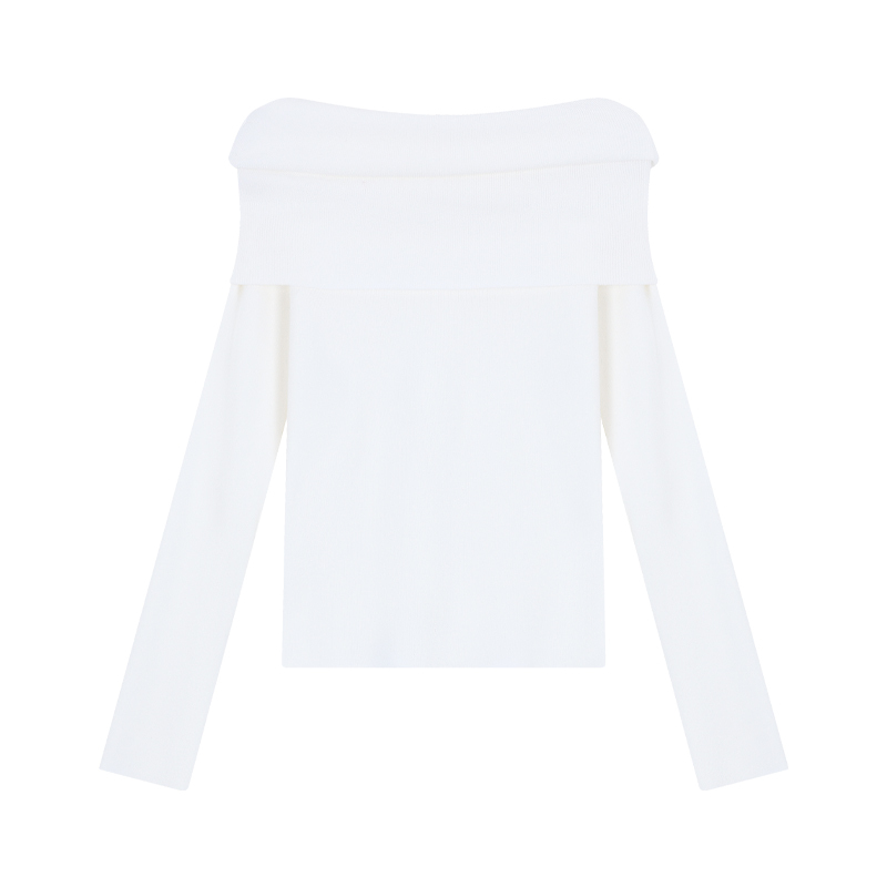 Chic Off-Shoulder Knit Sweater | LUNMUL