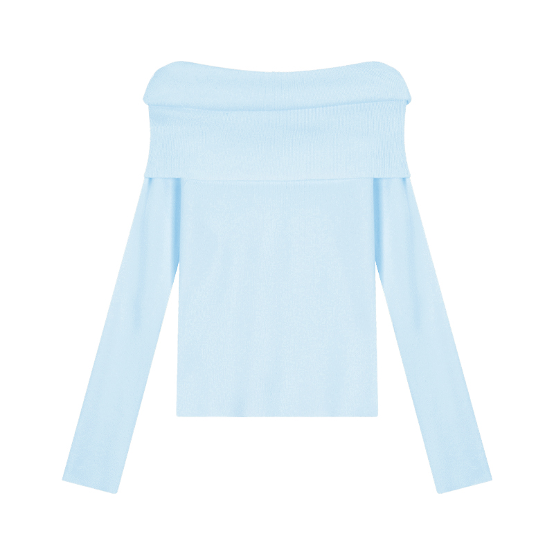 Chic Off-Shoulder Knit Sweater