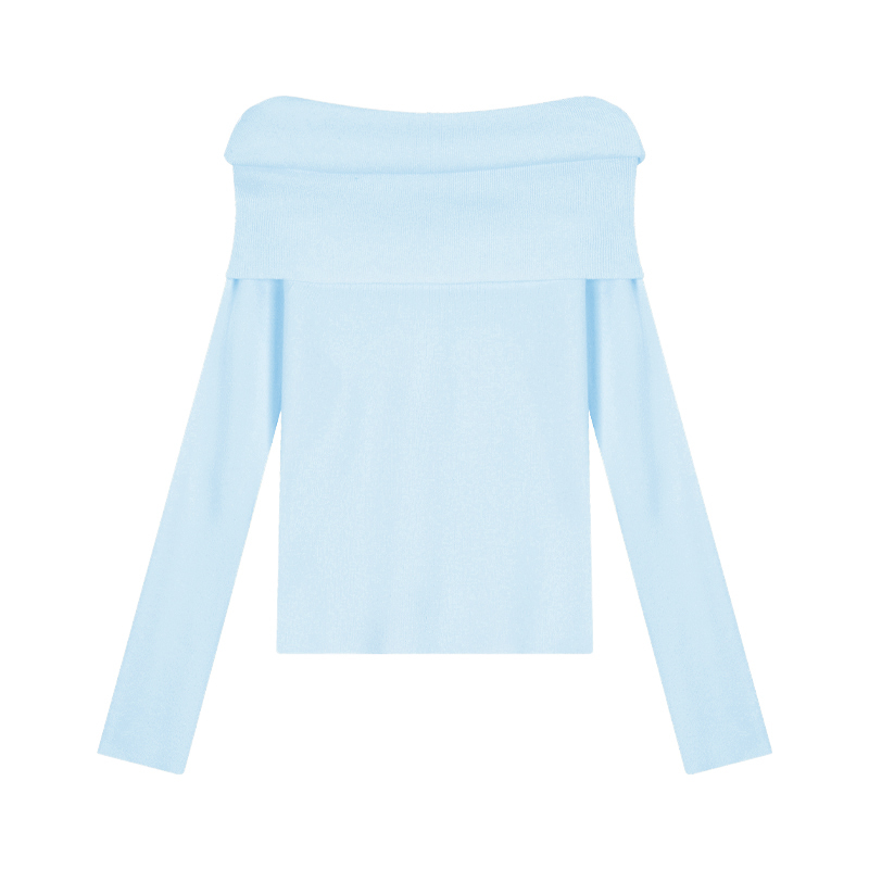 Chic Off-Shoulder Knit Sweater