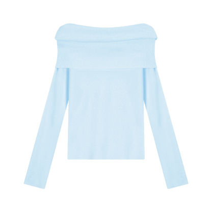 Chic Off-Shoulder Knit Sweater