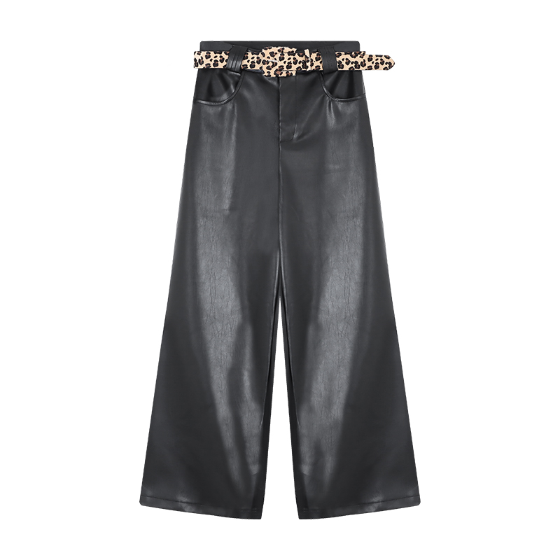 High-Waist Faux Leather Pants