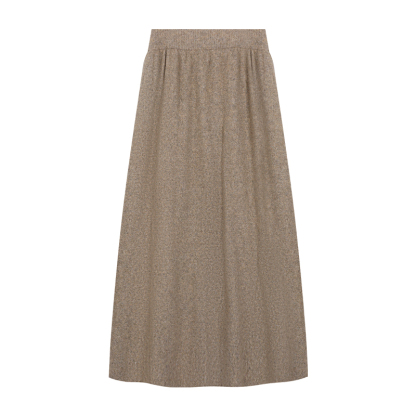 V-Neck Jacquard Sweater & Skirt Set | LUNMUL